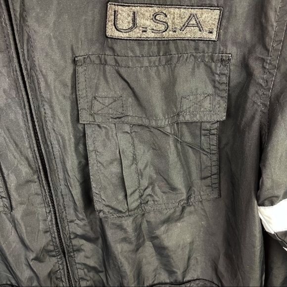 G-NET Black Full Zip Lightweight Bomber Style Windbreaker Jacket Size Medium - Picture 9 of 10